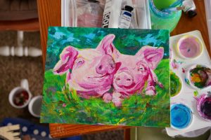 pig painting 